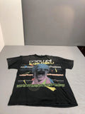 Ezekiel Shirt Mens Large Black Neon Pop Art Screaming Face Graphic Tee T-Shirt