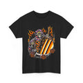 Grim Reaper Hourglass Flame Gothic Skeleton Tee