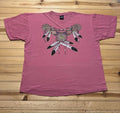 Vintage 90s Dreamcatcher Feather Glitter Southwestern Boho Streetwear Shirt - XL