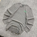 LRG Thermal Long-sleeve Shirt Mens L Gray Y2K Grunge Green Accent research
