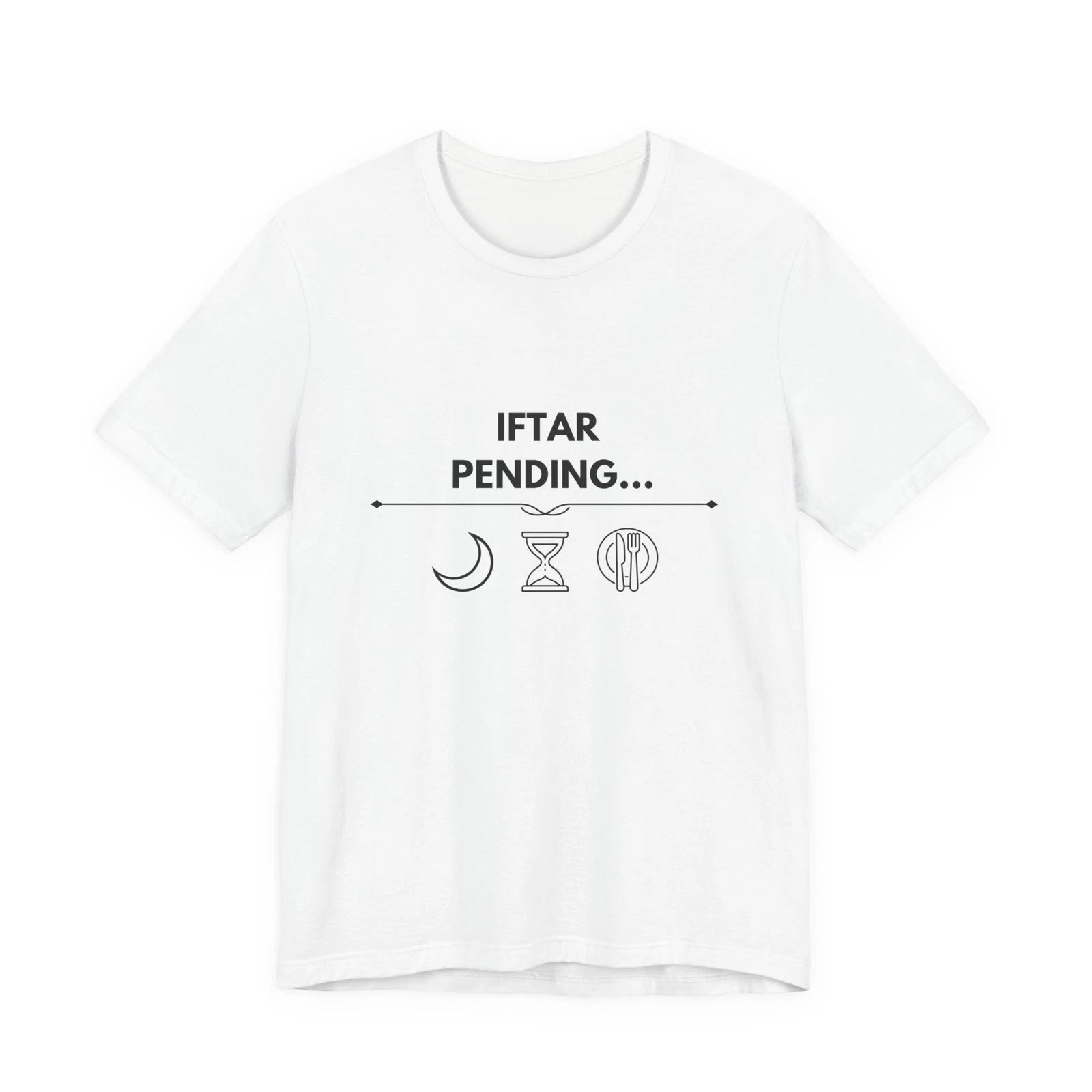 Iftar Pending Tee | Ramadan Crescent Hourglass Graphic T-Shirt