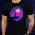Mens Majestic Wolf Motif Cotton T-Shirt Size XS to 5XL