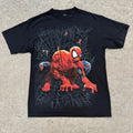 Mad Engine | Marvel Zombie Spider-Man T-Shirt Y2K Vintage Black Mens Medium