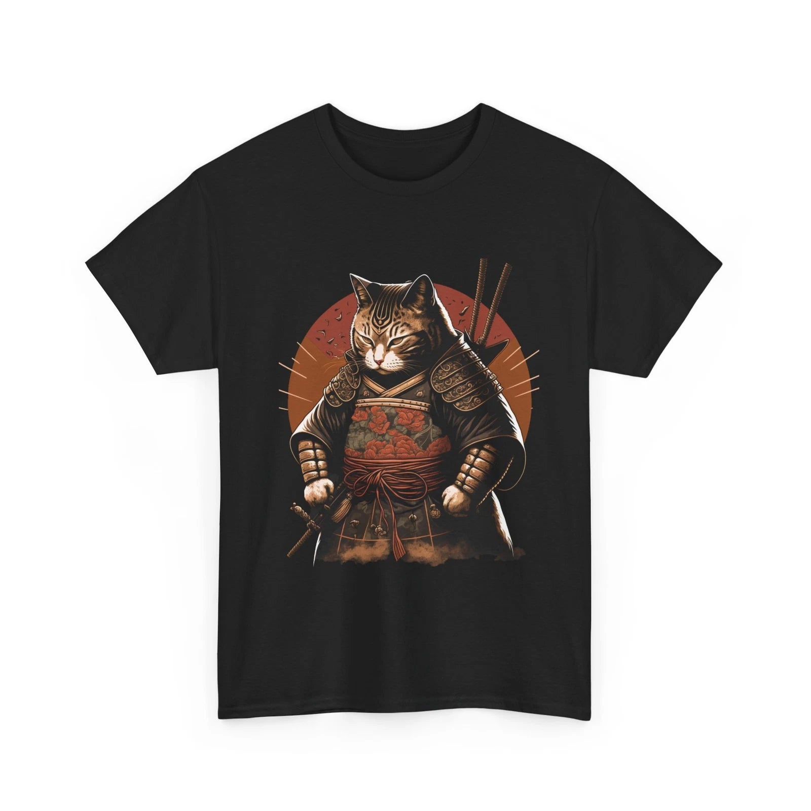 Samurai Cat Shirt, Japanese Culture Lovers Shirt, Ninja Cat Funny Shirt