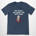 Funny Gym Jesus T Shirt God Doesnt Love People With Small Biceps Lifting Tee