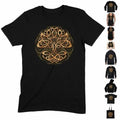 Yggdrasil Árbol De La Vida Camiseta Wicca Celta Boho Viking Negra