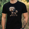 Mens Funny Dog Print Cotton T-Shirt Size XS to 5XL