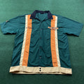 Vintage Simpsons Shirt Mens 2XL Green Y2K Apu Kwik E Mart Bowling Chainstitch