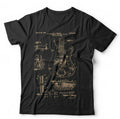 Precision Bass Guitar Tshirt Patent Schematic Unisex & Kids - Music, Electric