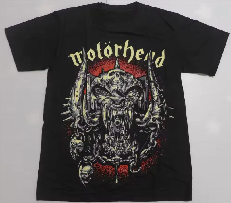 Motorhead Cotton Black T-Shirt – Iconic Heavy Metal Band Rock Punk Style