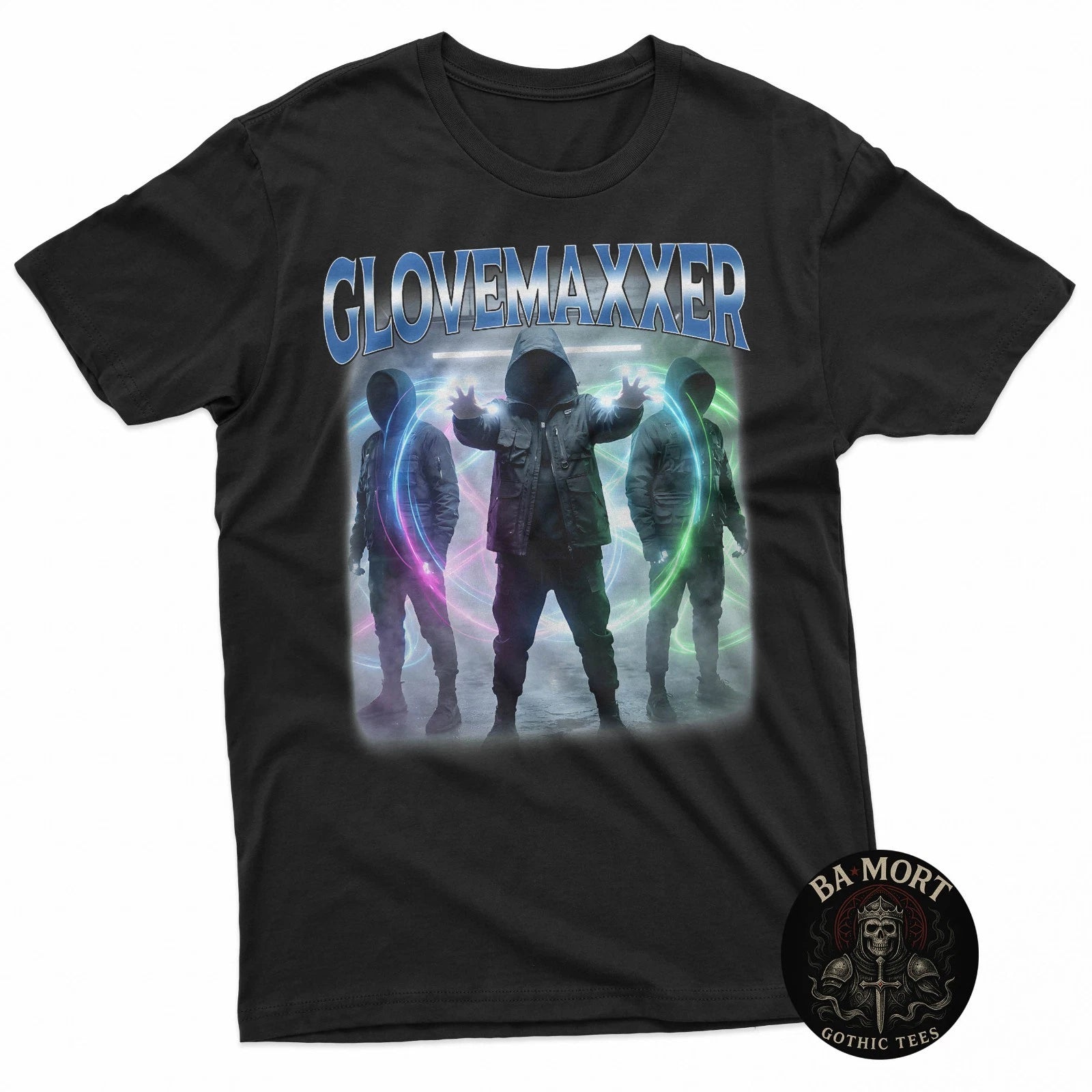 Glovemaxxer T-Shirt Dark Meme Graphic Tee Streetwear Unisex