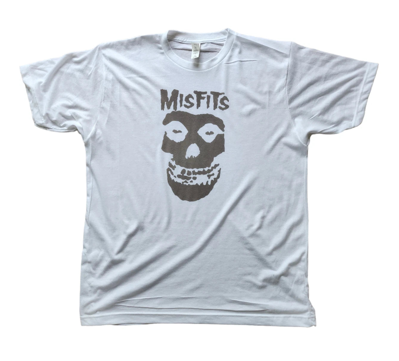 MISFITS MEN LOGO WHITE T SHIRT black logo