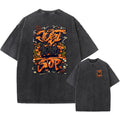 Oversized Vintage Washed T-Shirt, Graffiti Just Don't Stop Streetwear Unisex Tee
