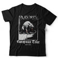 Black Death European Tour Tshirt Unisex Plague Rat Gothic Medieval Dark Humour