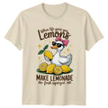 When Life Gives You Lemons Womens T-Shirt Funny Duck Quote Birthday Gift For Her