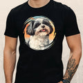 Mens Shih Tzu Dog Print Cotton T-Shirt Size XS to 5XL