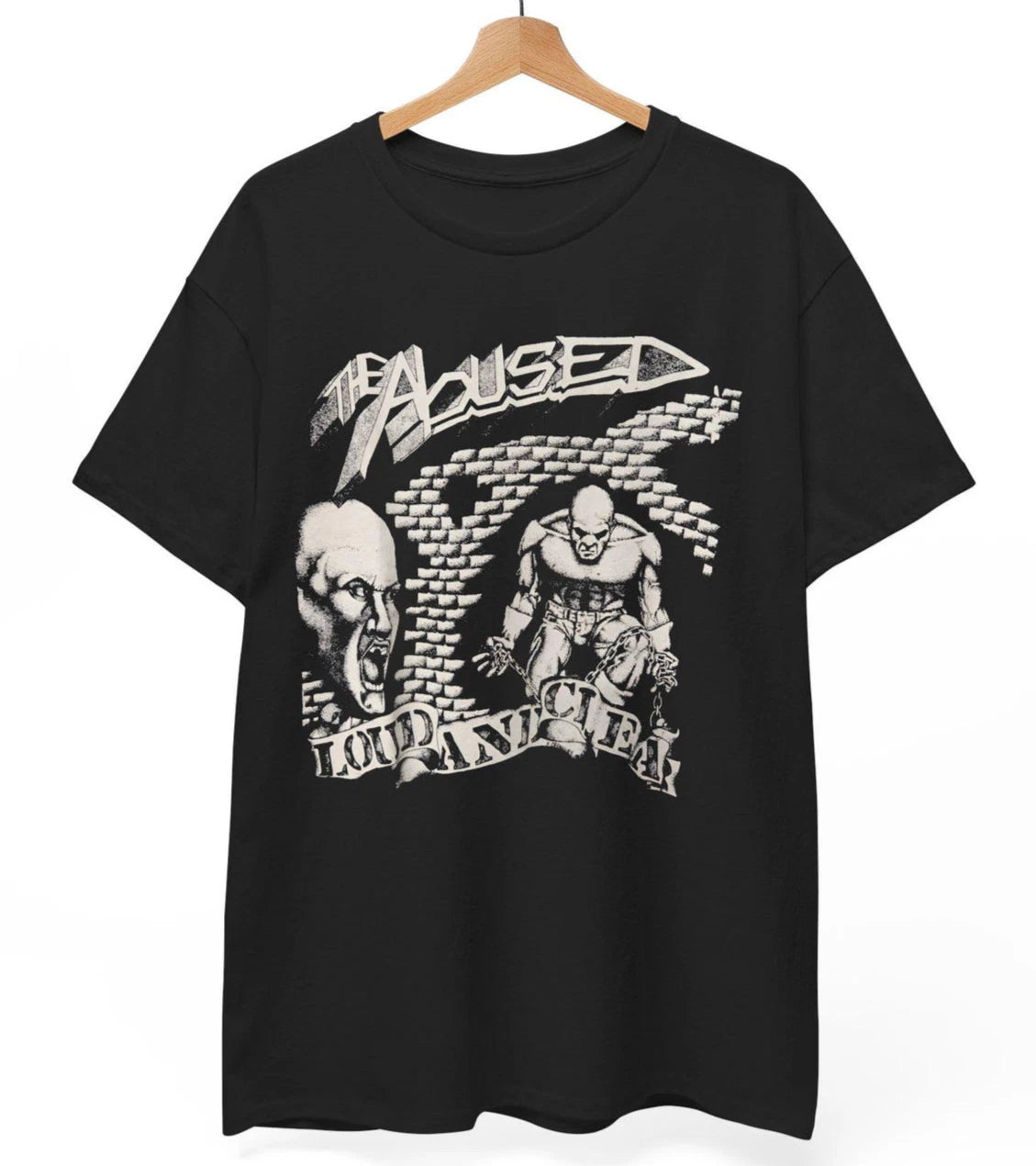 The Abused 'Loud and Clear' Hardcore Punk T-Shirt UNISEX Vintage Tee S-5XL