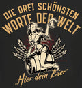 Funny Men's T-Shirts Here Your Beer Humorous Men's Gifts Quote Shirts
