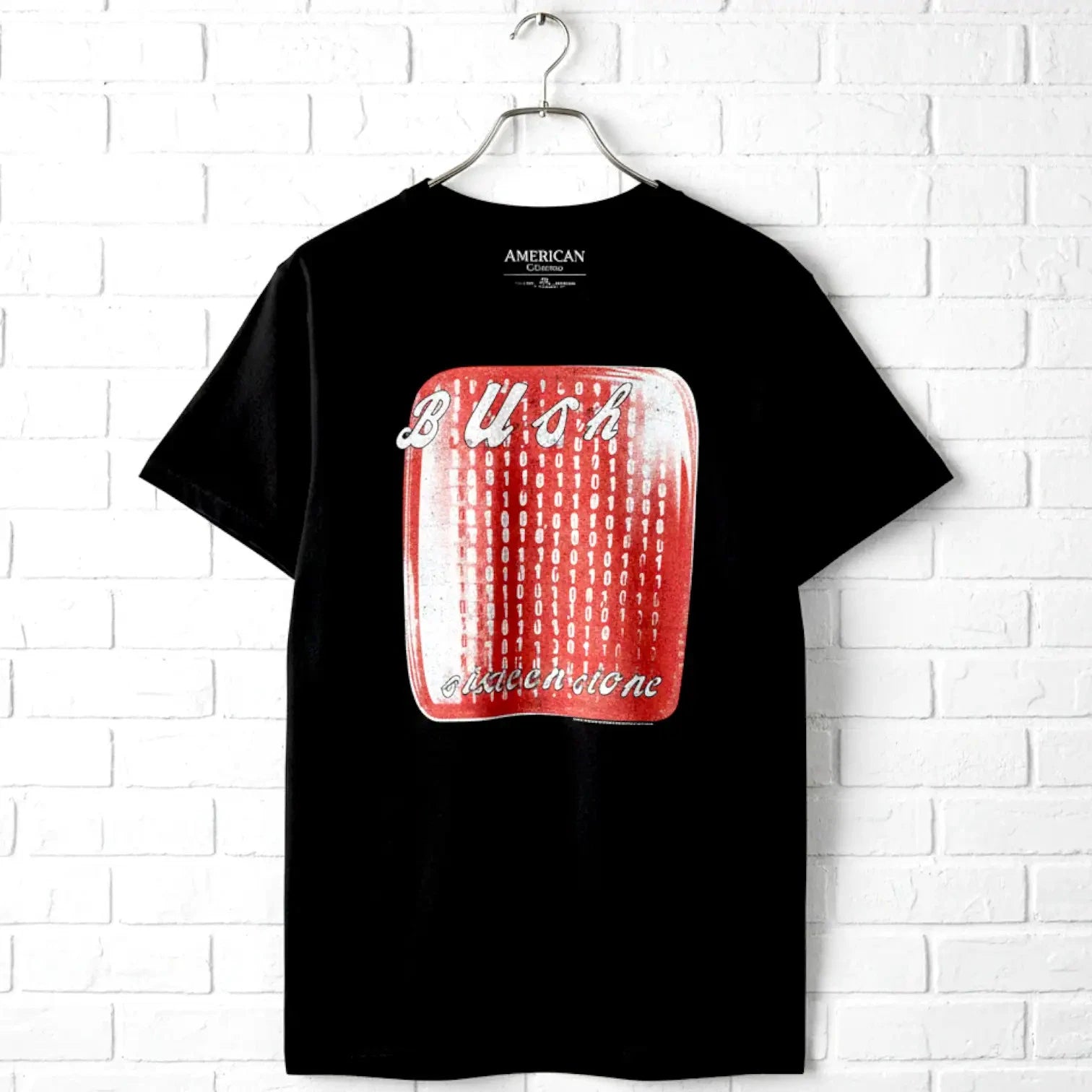 Bush Sixteen Stone Album Art Men's T Shirt 90s Grunge Rock Band Concert Tour