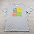 Dutch Bros Shirt Mens XL Gray Pop Art Smiley Graphic Logo Coffee Tee Streetwear