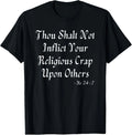 Atheist Gifts For Men Funny Anti Religion Pun Pro Science Pro Facts T-Shirt