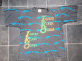 Vintage 1991 Iko Iko Eco Surf T Shirt Klean Ozone Ocean Full Print Grunge XL