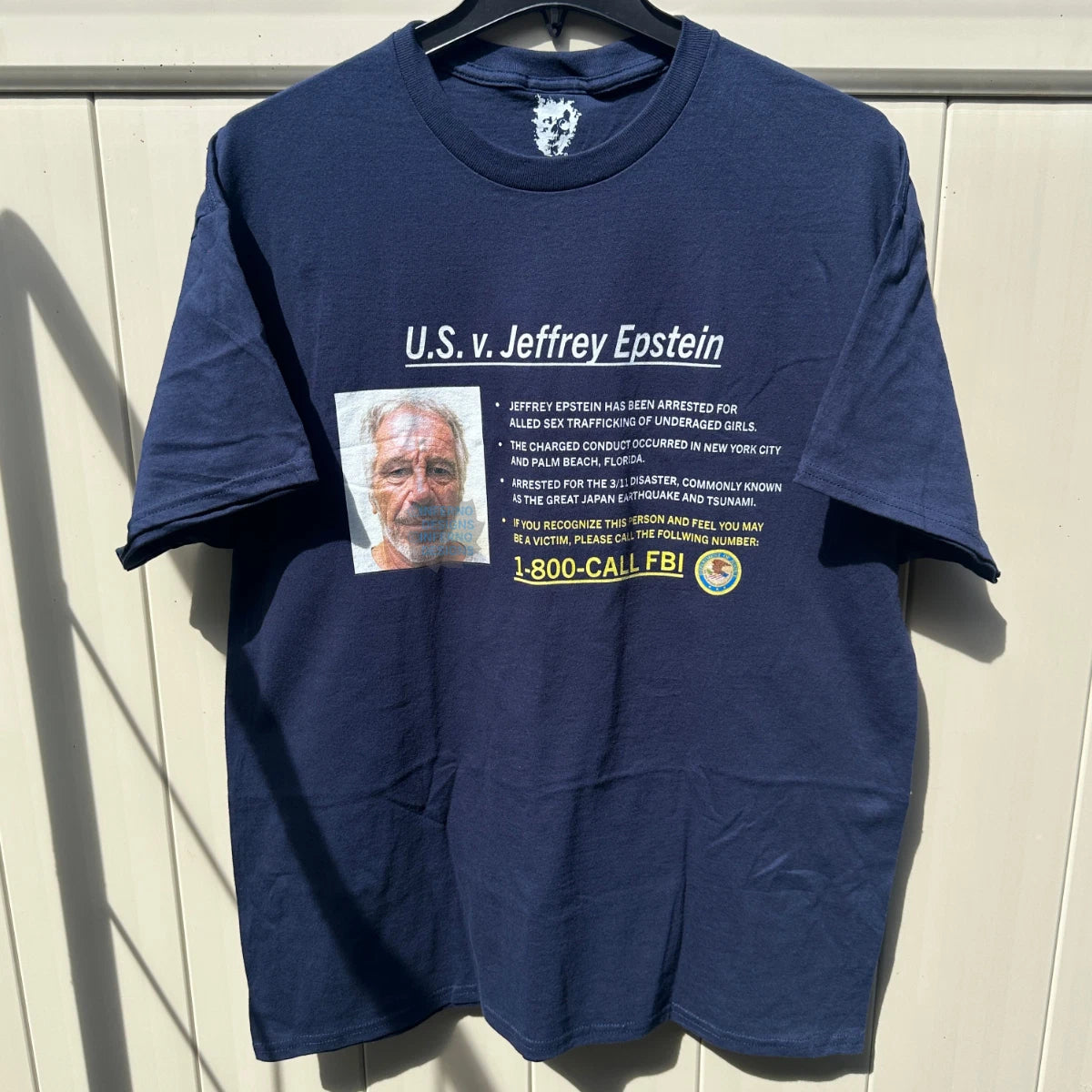 Jeffrey Epstein Shirt Funny Meme Tee Y2K Grunge Protest Political Blue Tshirt