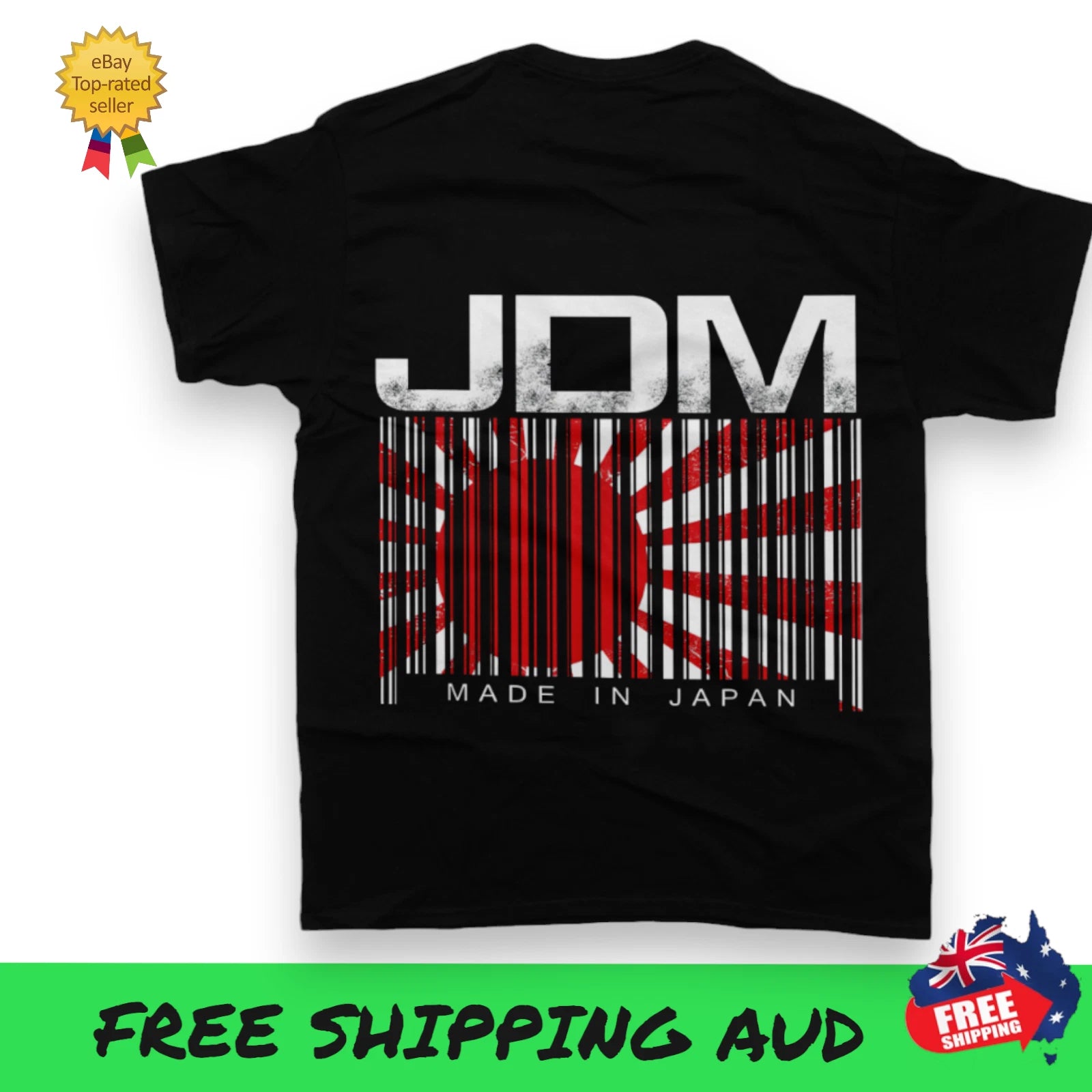 JDM Barcode T-Shirt unisex Car ENTHUSIAST Drifting Drag JDM