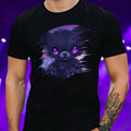 Mens Kawaii Gothic Teddy Bear Motif Cotton T-Shirt Size S to 5XL