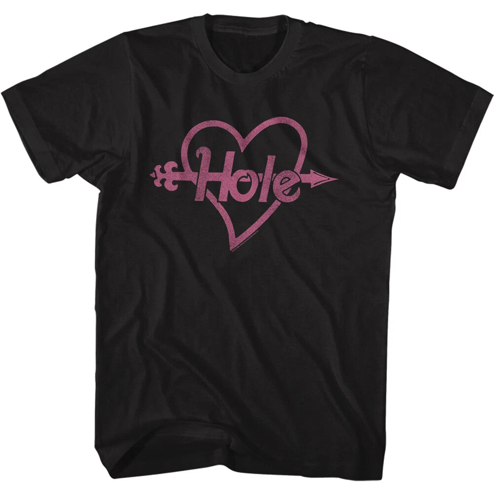 Hole Courtney Love Heart & Arrow Men's T Shirt Grunge Band Music Merch