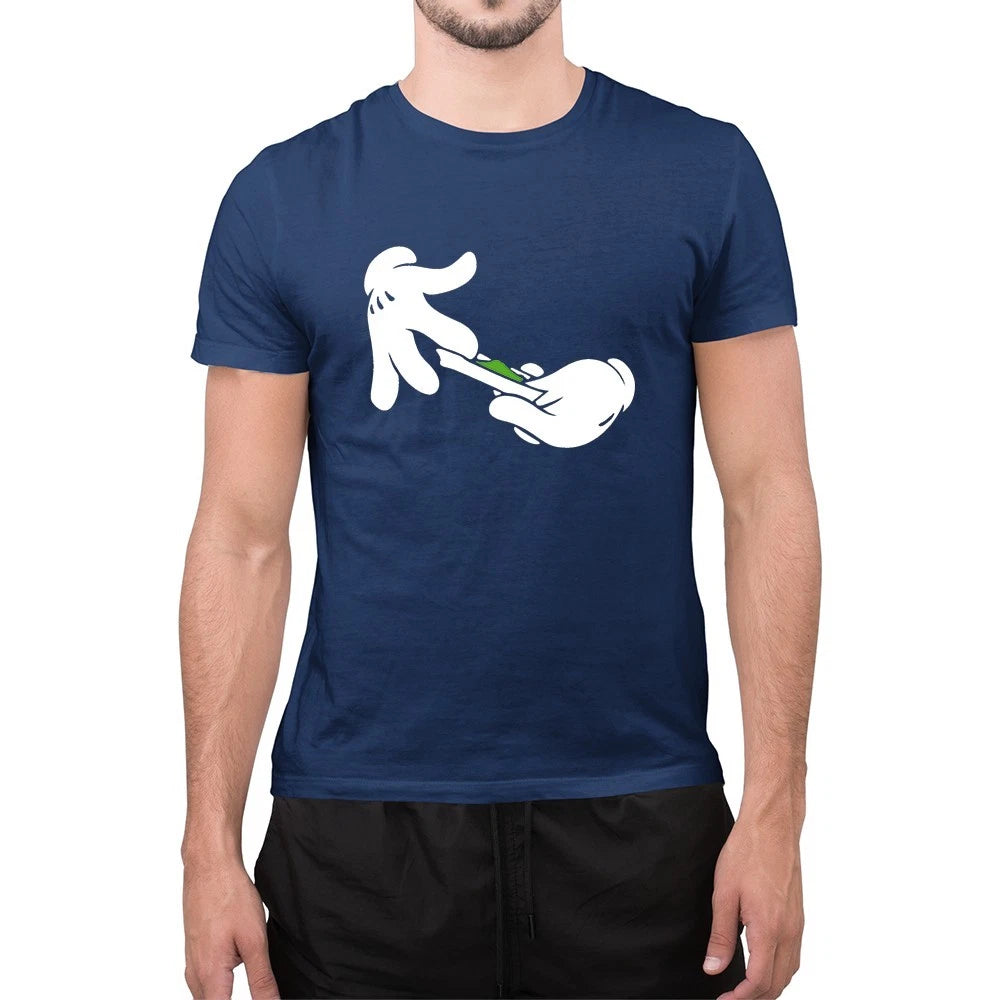 Funny Mikey Hands Rolling Blunt Joint Pot Weed 420 Men’s Unisex T-Shirt