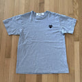 Comme des Garcons Play Shirt Grey Made In Japan  Black Heart Logo XL Grey