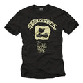 Vintage Music Men's T-Shirt with Woodstock Guitar - Men's Hippie Band Shirt