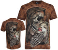 Tie Dye T-shirt Grim Reaper Falling for Woman Lady Love Glow in the Dark by Wild