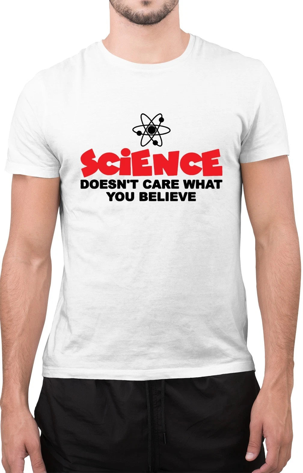 Funny Science Doesn't Care Amazing Cool Novelty Tumblr T-Shirt
