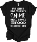 Anime Video Games Food T-Shirt Kawaii Kids Anime Fan Gamer Gaming Gift Tee