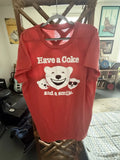 Vintage 80s Have a Coke and a Smile Single Stitch Adult XL RARE Coca Cola Shirt