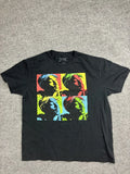 2PAC Shirt Mens XL Black Pop Art Quad Portrait Graphic Rap HipHop Tee 2022 Amaru