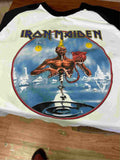 Iron Maiden European Tour 1988 Seventh Son of a Seventh Son Raglan S to 3XL