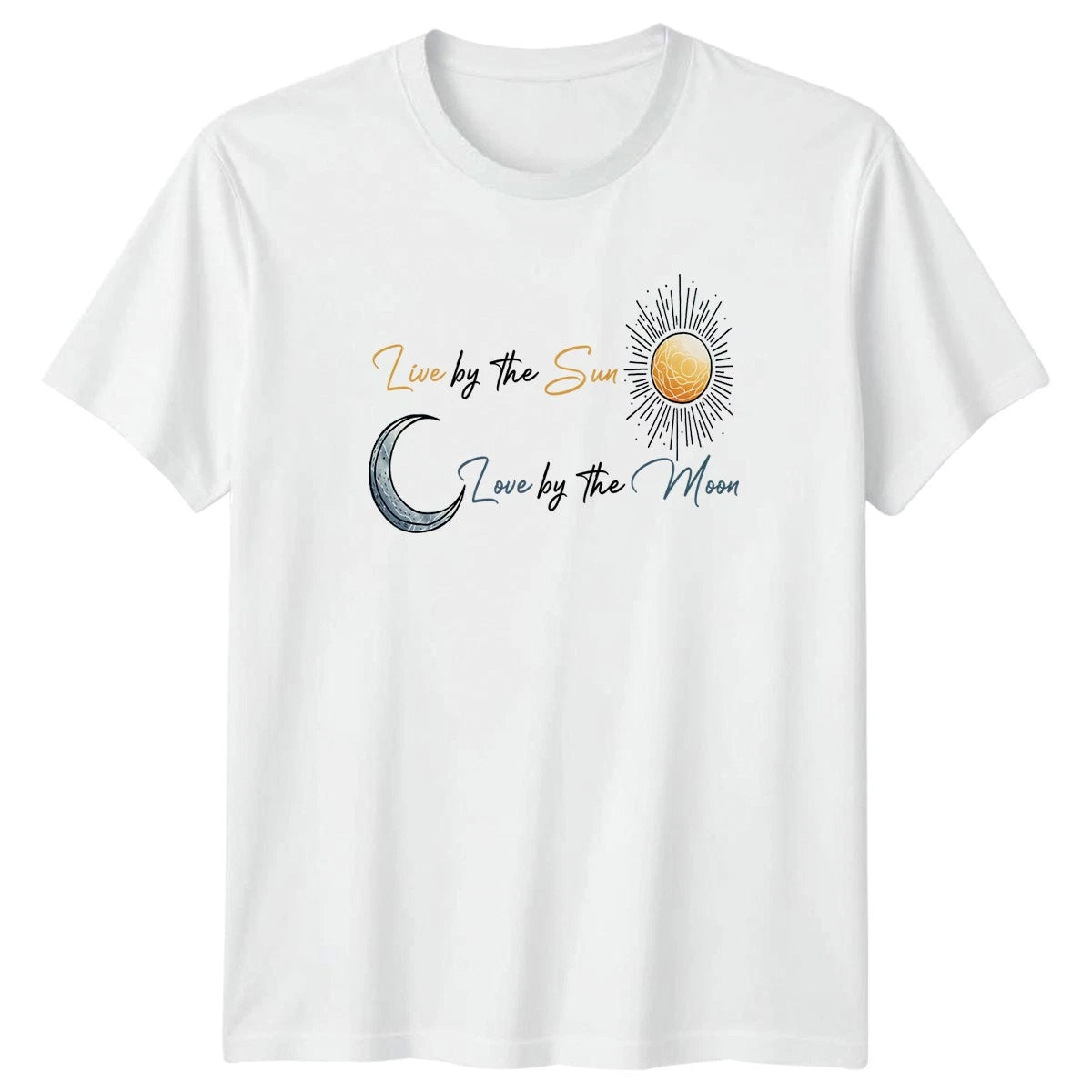 Live By The Sun Love By T-Shirt Celestial Boho Spiritual Birthday Gift