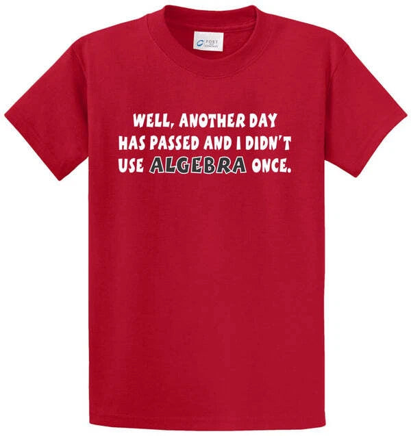 ALGEBRA Cotton Printed Tee Shirt Regular and Big and Tall Sizes