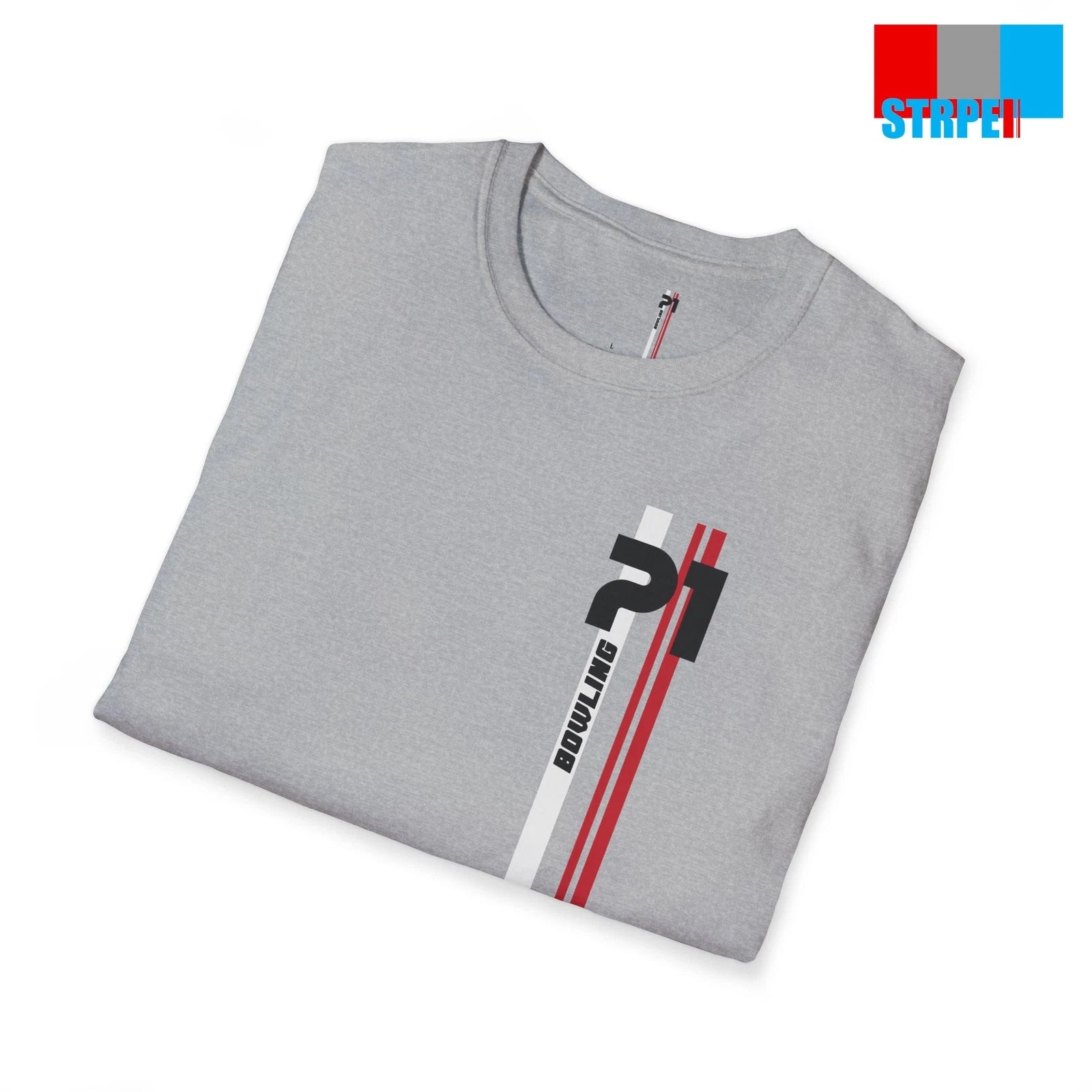 Bowling Player Bowler Minimalist Pin Stripes Sports Shirt Men Women Unisex Gift