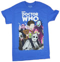 Doctor Who Mens  T-Shirt - 11th Doctor Cartoon Style Mayhem