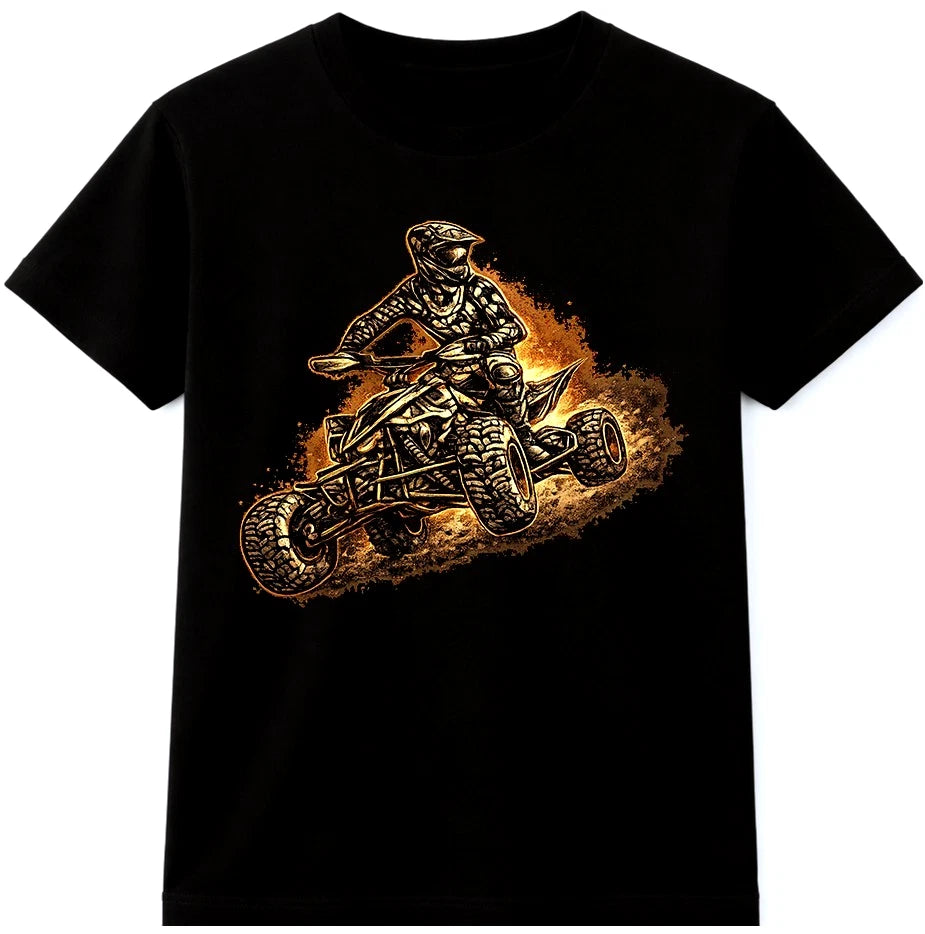 ATV Motocross T Shirt Quad Bike Racing Off Road Dirt Trail Graphic Tee Men Women