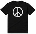Ban The Bomb Peace Symbol T Shirt CND Anti War Protest Graphic Tee Distressed