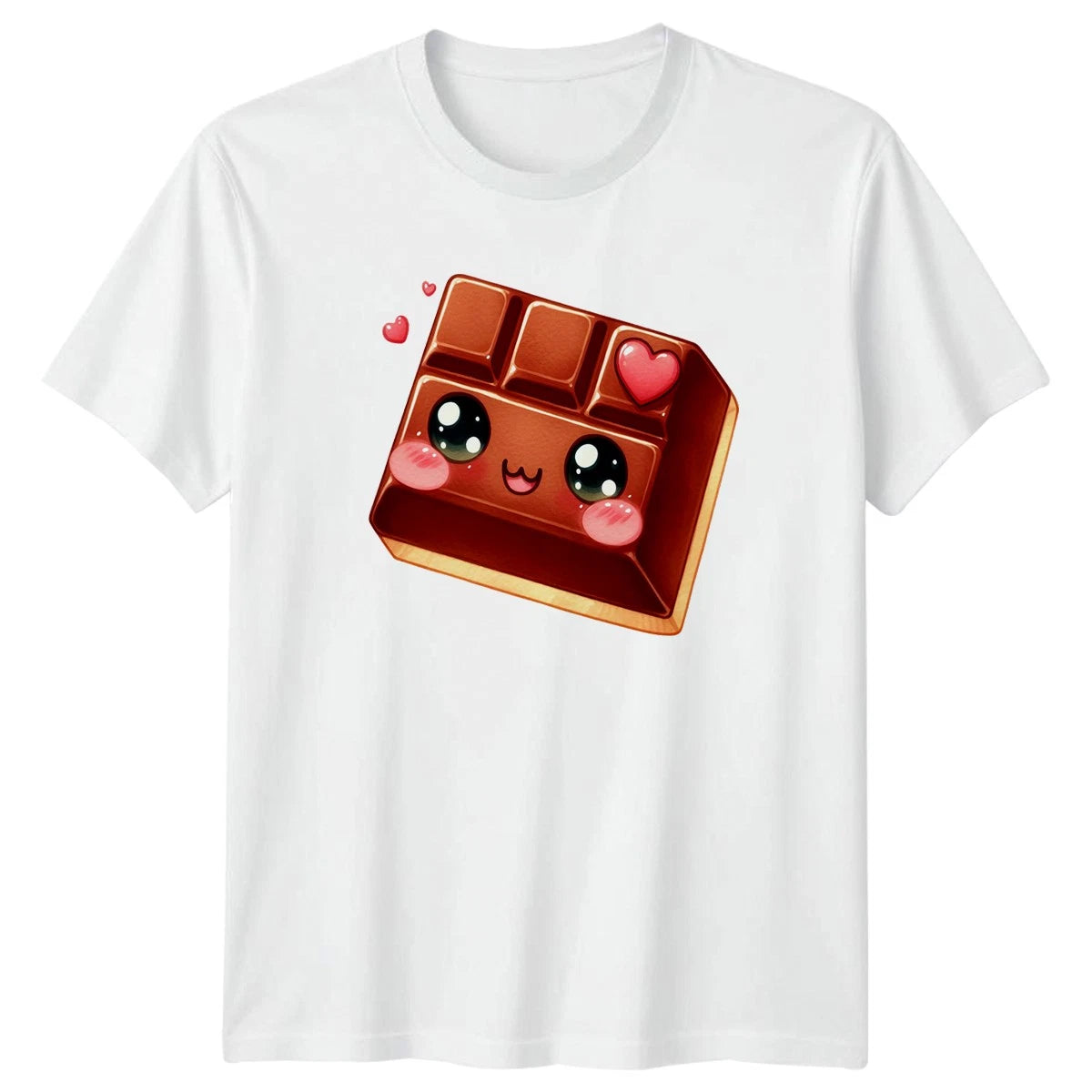 Cute Kawaii Chocolate Bar Lover T-Shirt Kawaii Food Chocolate Sweets Birthday