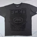 Ecko Unltd MMA Graphic T-Shirt XL Charcoal Grey Y2K Rhino Combat Hype Gym Tee