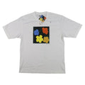 Uniqlo Shirt Mens MEDIUM White Andy Warhol NY Pop Art Flower Short Sleeve M NWT