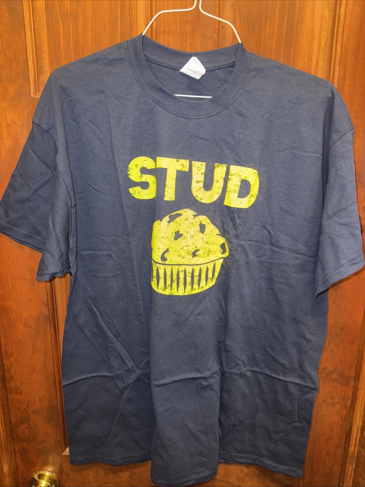 Mens Stud Muffin T Shirt Funny Graphic Tee for Guys Novelty Dad Joke Top