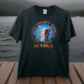 Vintage Grateful Red Alaska Fishing T-Shirt 1991 Dead Head Salmon 1991 90's Tee